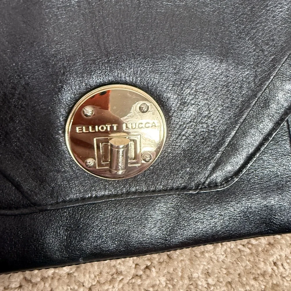 Elliott Lucca Black envelope Clutch - Picture 3 of 7